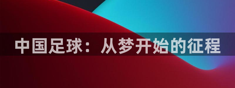 中国足球：从梦开始的征程